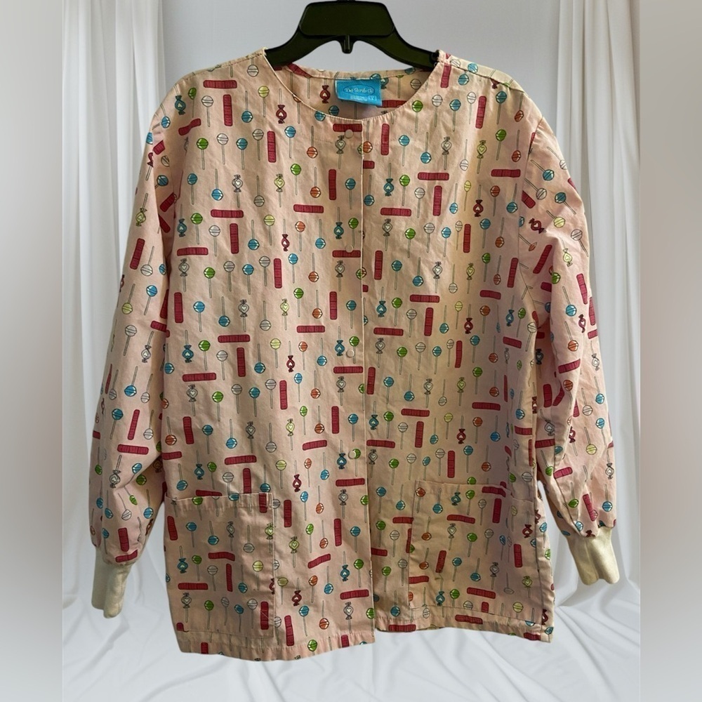 The Scrub Co Size Large Nursing Scrub Jacket
